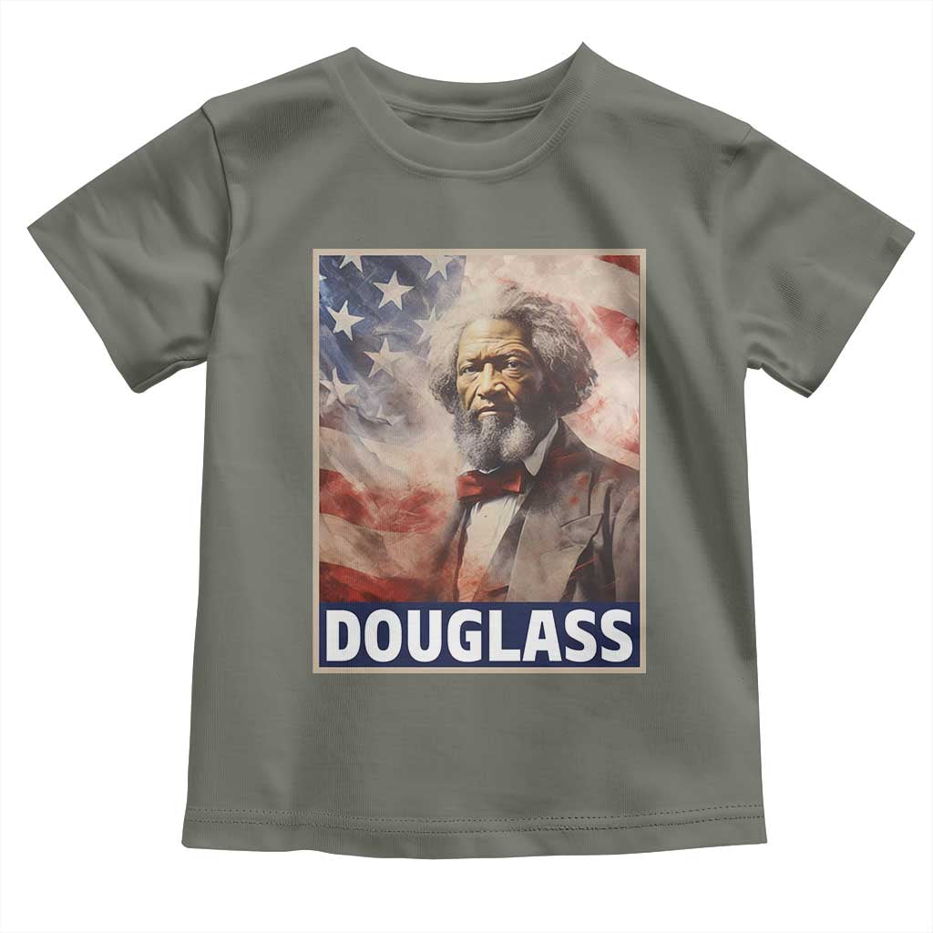 Frederick Douglass Toddler T Shirt African American Hero Black Civil Rights TS09 Military Green Print Your Wear