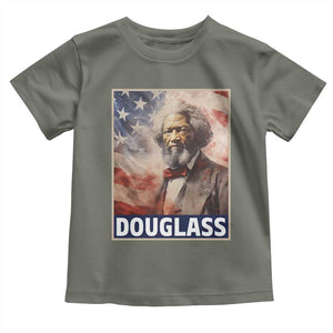 Frederick Douglass Toddler T Shirt African American Hero Black Civil Rights TS09 Military Green Print Your Wear