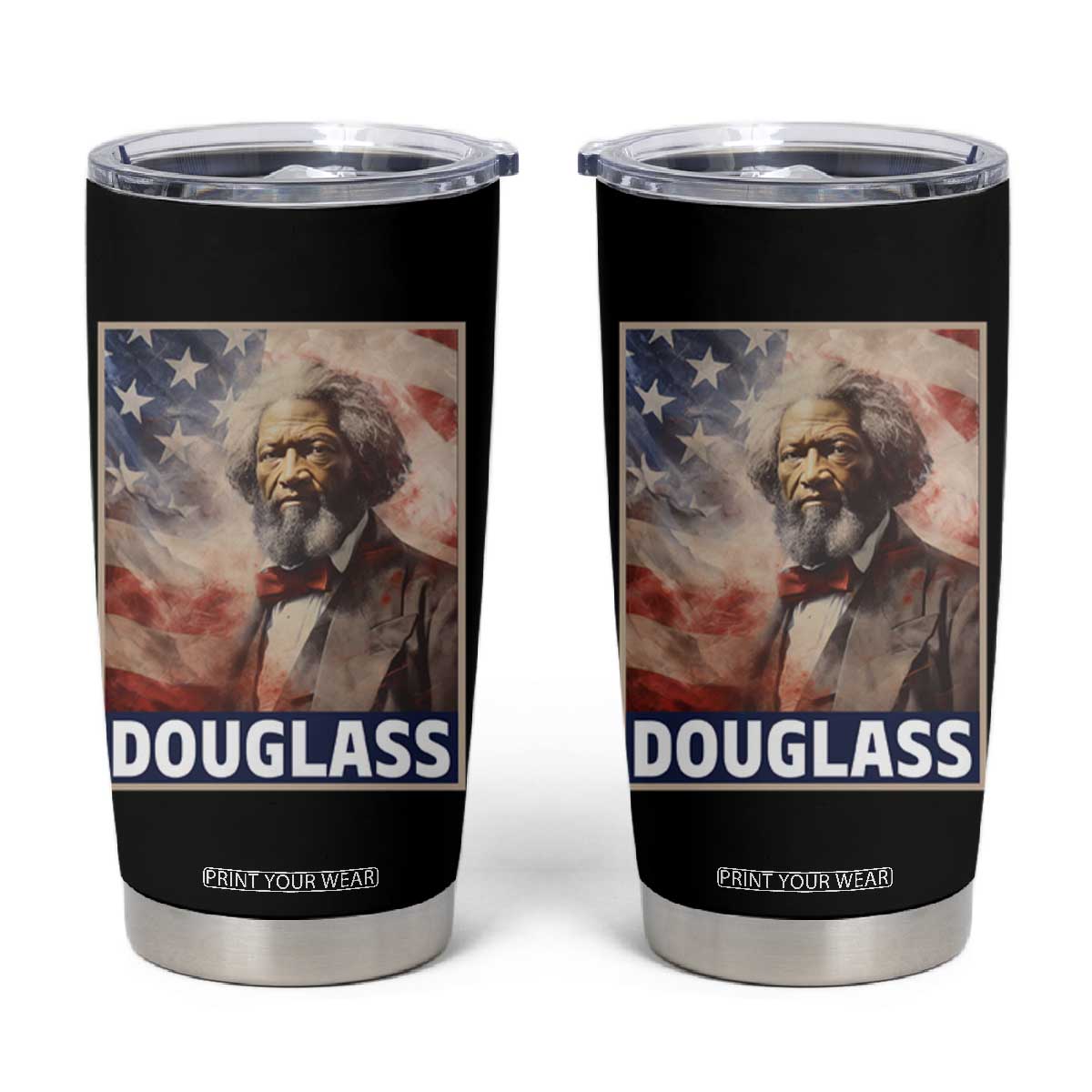 Frederick Douglass Tumbler Cup African American Hero Black History Month TS09 Black Print Your Wear