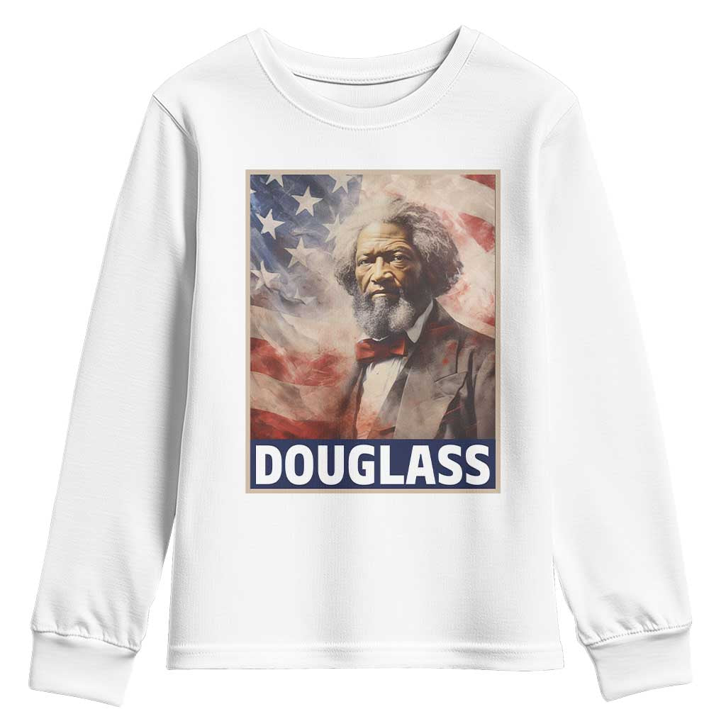 Frederick Douglass Youth Sweatshirt African American Hero Black Civil Rights TS09 White Print Your Wear