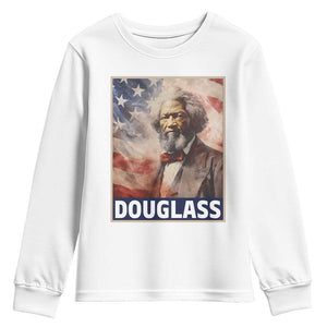 Frederick Douglass Youth Sweatshirt African American Hero Black Civil Rights TS09 White Print Your Wear