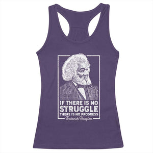 Frederick Douglass Racerback Tank Top If There Is No Struggle There Is No Progress Black Civil Rights BHM TS09 Purple Print Your Wear