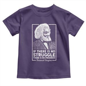 Frederick Douglass Toddler T Shirt If There Is No Struggle There Is No Progress Black Civil Rights BHM TS09 Purple Print Your Wear
