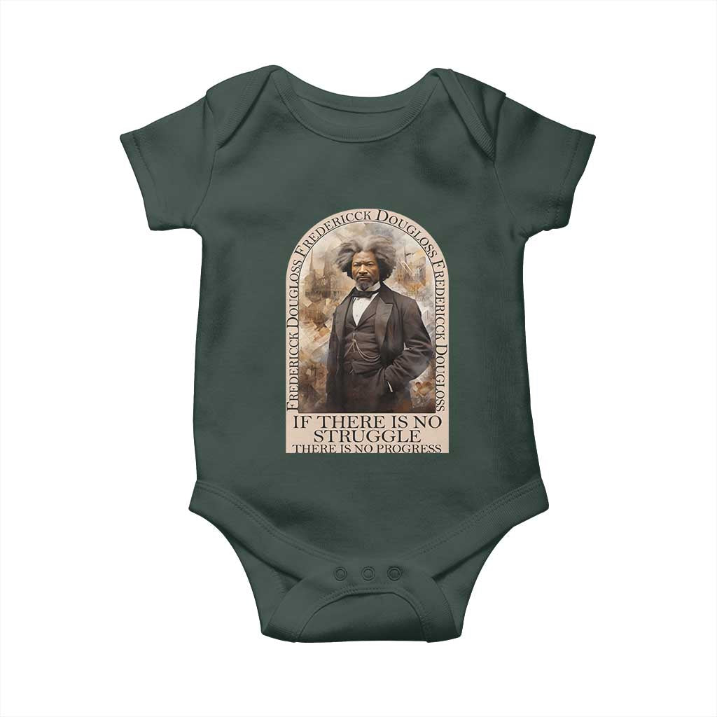Frederick Douglass Baby Onesie If There Is No Struggle There Is No Progress BHM Black Civil Rights TS09 Print Your Wear