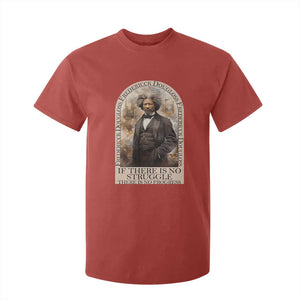 Frederick Douglass T Shirt For Kid If There Is No Struggle There Is No Progress BHM Black Civil Rights TS09 Red Print Your Wear