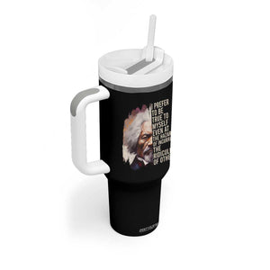 Frederick Douglass Tumbler With Handle I Prefer To Be True To Myself Even At The Hazaro Of Incurring The Ridicule Of Others Black History Month TS09 Print Your Wear