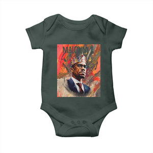 Malcolm X Baby Onesie King Hip Hop Aesthetic Art Black Civil Rights TS09 Print Your Wear