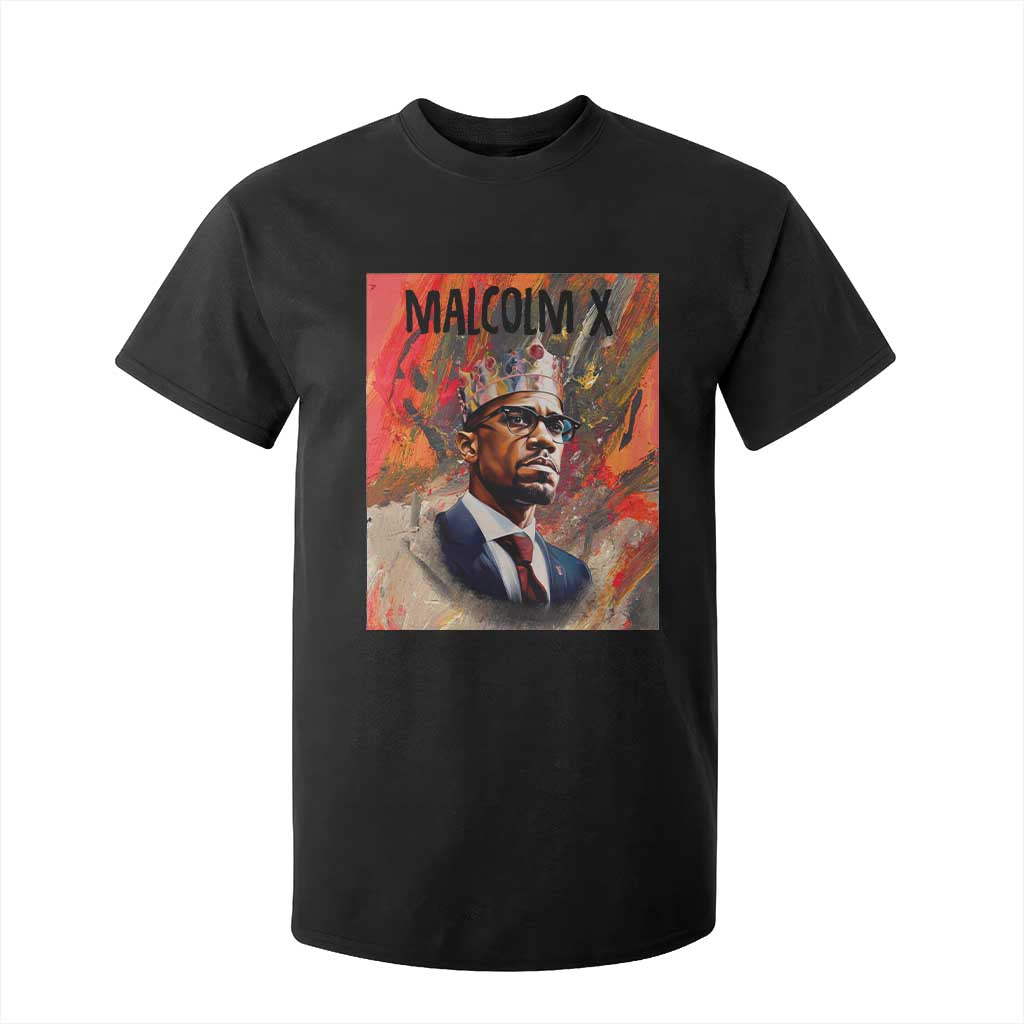 Malcolm X T Shirt For Kid King Hip Hop Aesthetic Art Black Civil Rights TS09 Black Print Your Wear