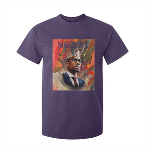 Malcolm X T Shirt For Kid King Hip Hop Aesthetic Art Black Civil Rights TS09 Purple Print Your Wear
