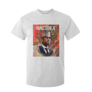 Malcolm X T Shirt For Kid King Hip Hop Aesthetic Art Black Civil Rights TS09 White Print Your Wear