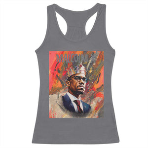 Malcolm X Racerback Tank Top King Hip Hop Aesthetic Art Black Civil Rights TS09 Charcoal Print Your Wear