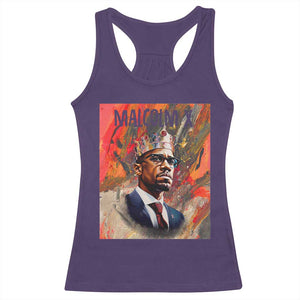 Malcolm X Racerback Tank Top King Hip Hop Aesthetic Art Black Civil Rights TS09 Purple Print Your Wear