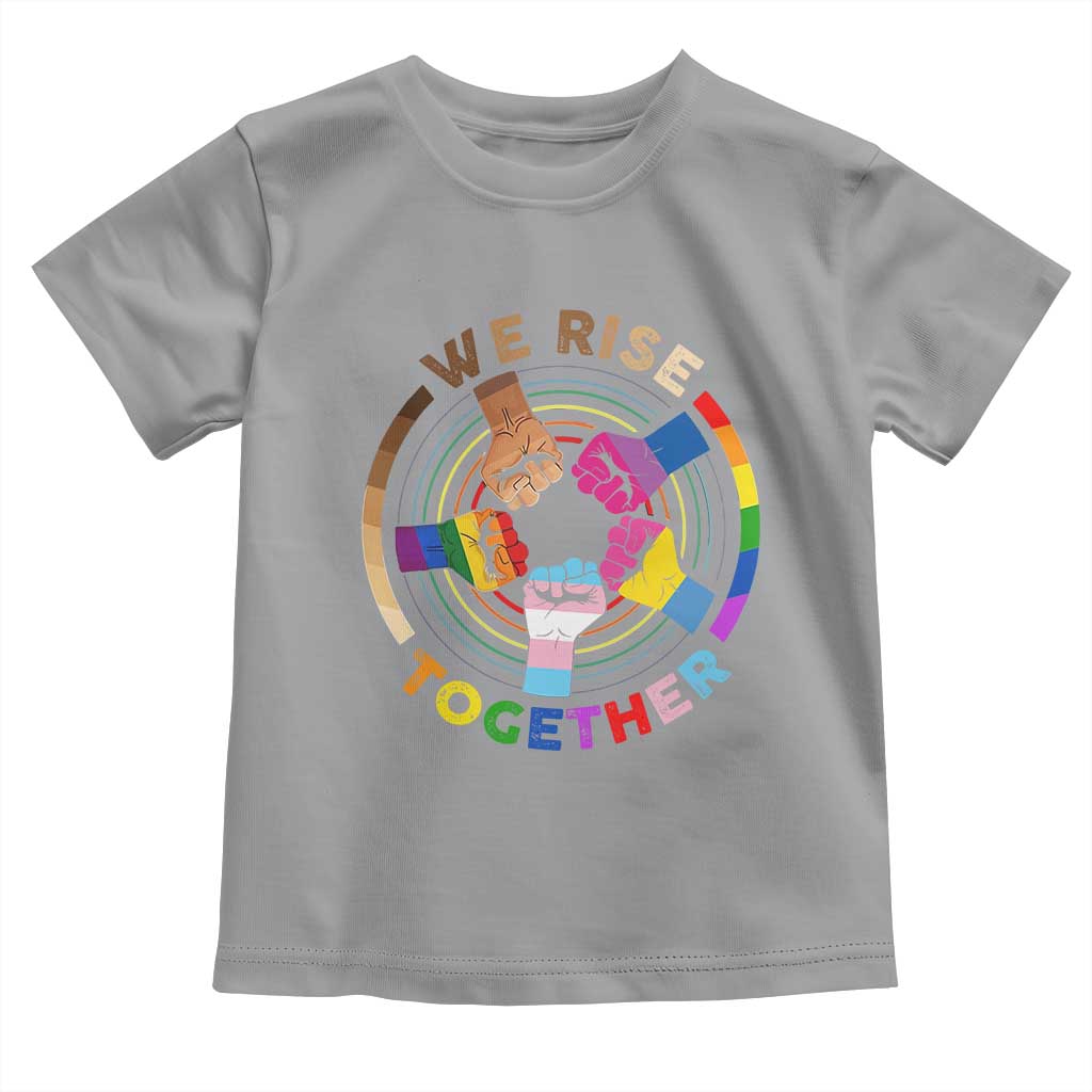 Black History Month Toddler T Shirt We Rise Together Equality Awesome Melanin LGBT TS09 Sport Gray Print Your Wear