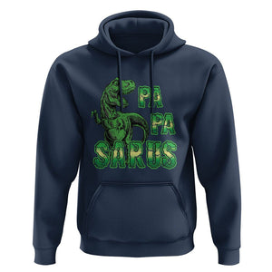 Papasaurus Funny Dinosaur Father's Day Hoodie TS09 Navy Print Your Wear