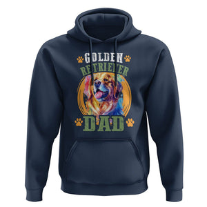 Golden Retriever Dad Dog Dad Father's Day Hoodie TS09 Navy Print Your Wear