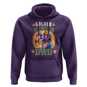 Golden Retriever Dad Dog Dad Father's Day Hoodie TS09 Purple Print Your Wear