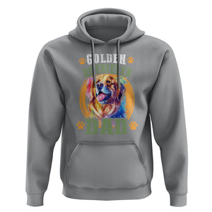 Golden Retriever Dad Dog Dad Father's Day Hoodie TS09 Sport Gray Print Your Wear