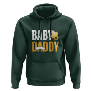 Funny New Dad Hoodie Baby Daddy First Time Father's Day TS09 Dark Forest Green Print Your Wear