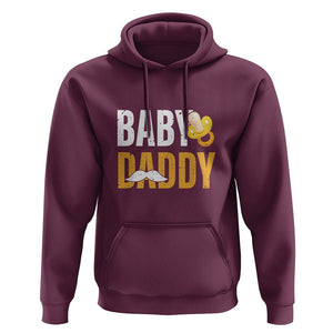 Funny New Dad Hoodie Baby Daddy First Time Father's Day TS09 Maroon Print Your Wear