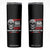 Autism Awareness Skinny Tumbler Warning This Autism Dad Uses His Patience On His Children Father's Day TS09 Black Print Your Wear