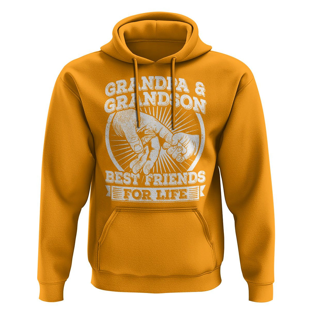 Father's Day Hoodie Grandpa Grandson Best Friend for Life TS09 Gold Print Your Wear