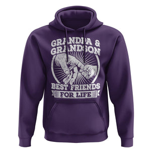 Father's Day Hoodie Grandpa Grandson Best Friend for Life TS09 Purple Print Your Wear