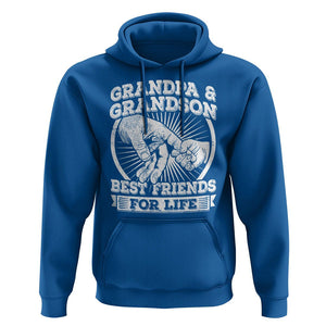 Father's Day Hoodie Grandpa Grandson Best Friend for Life TS09 Royal Blue Print Your Wear