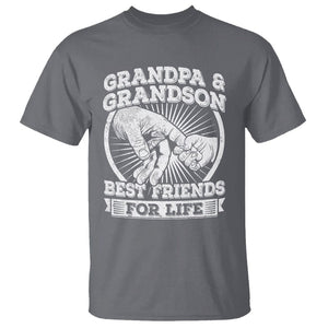 Father's Day T Shirt Grandpa Grandson Best Friend for Life TS09 Charcoal Print Your Wear