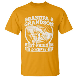 Father's Day T Shirt Grandpa Grandson Best Friend for Life TS09 Gold Print Your Wear