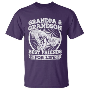 Father's Day T Shirt Grandpa Grandson Best Friend for Life TS09 Purple Print Your Wear