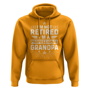 Grandpa Retirement Hoodie I'm Not Retired I'm A Professional Grandpa Father's Day TS09 Gold Print Your Wear