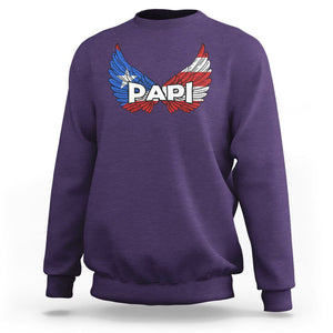 Papi Puerto Rican Father's Day Sweatshirt TS09 Purple Print Your Wear