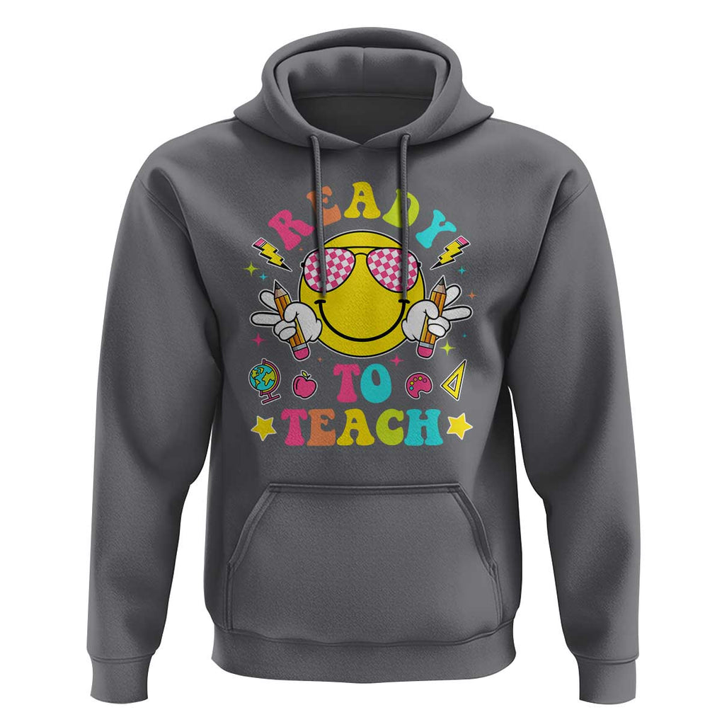 Funny Ready To Teach Teacher Back To School Hoodie TS09 Charcoal Print Your Wear