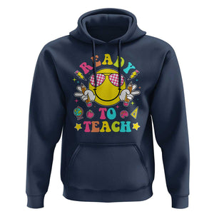 Funny Ready To Teach Teacher Back To School Hoodie TS09 Navy Print Your Wear