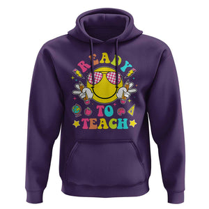 Funny Ready To Teach Teacher Back To School Hoodie TS09 Purple Print Your Wear