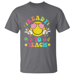 Funny Ready To Teach Teacher Back To School T Shirt TS09 Charcoal Print Your Wear