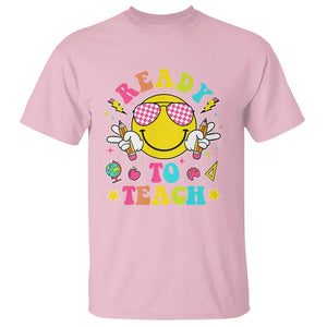 Funny Ready To Teach Teacher Back To School T Shirt TS09 Light Pink Print Your Wear