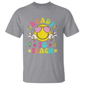 Funny Ready To Teach Teacher Back To School T Shirt TS09 Sport Gray Print Your Wear