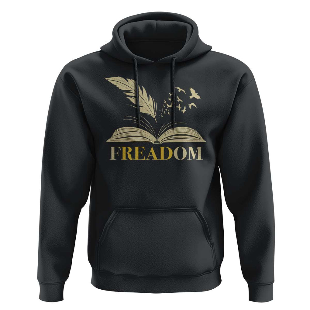 Book Lover Hoodie Reading Freadom Against Book Bans TS09 Black Print Your Wear
