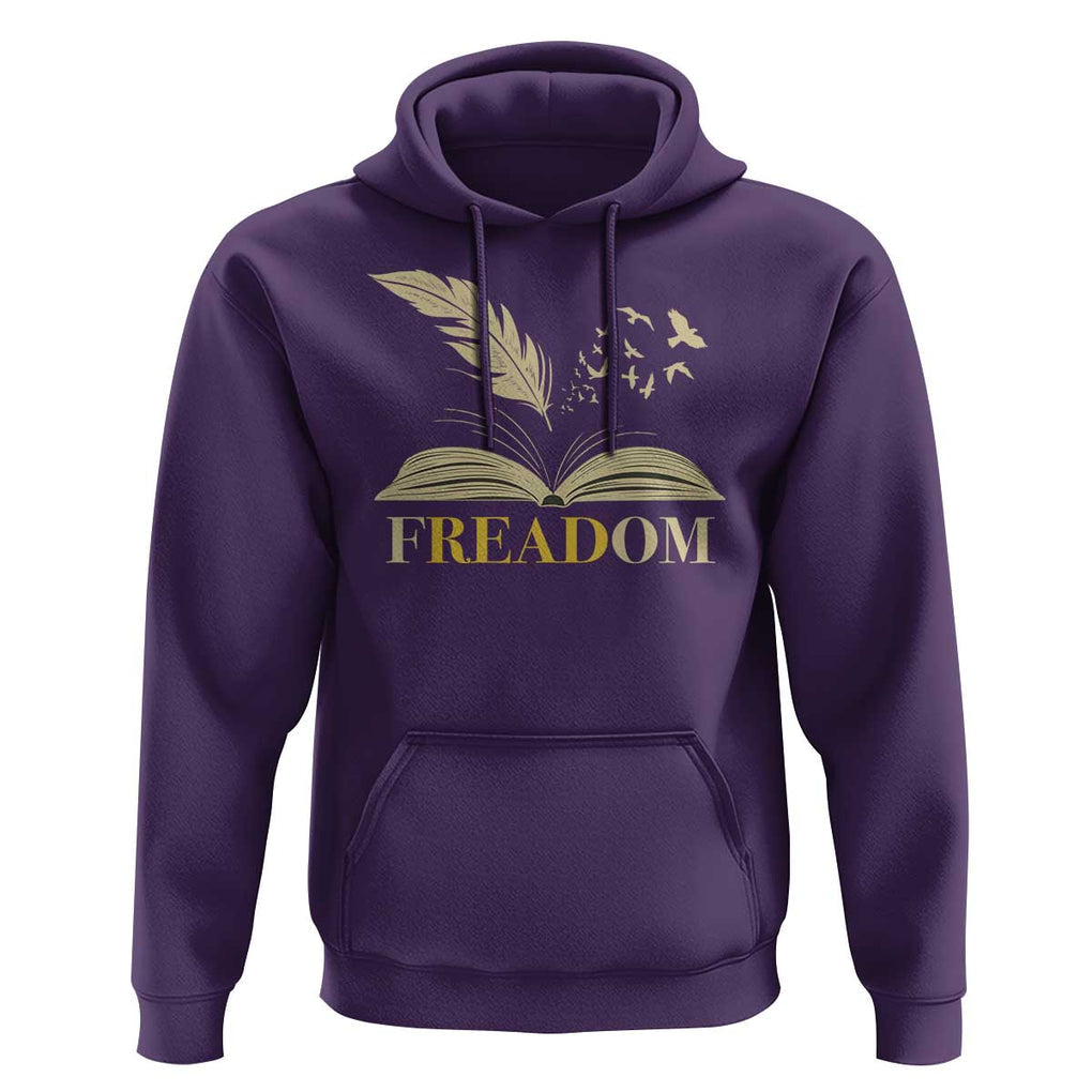 Book Lover Hoodie Reading Freadom Against Book Bans TS09 Purple Print Your Wear