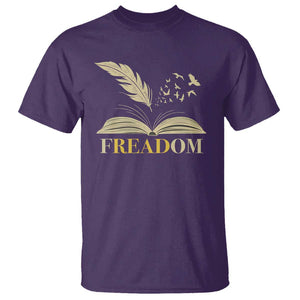 Book Lover T Shirt Reading Freadom Against Book Bans TS09 Purple Print Your Wear