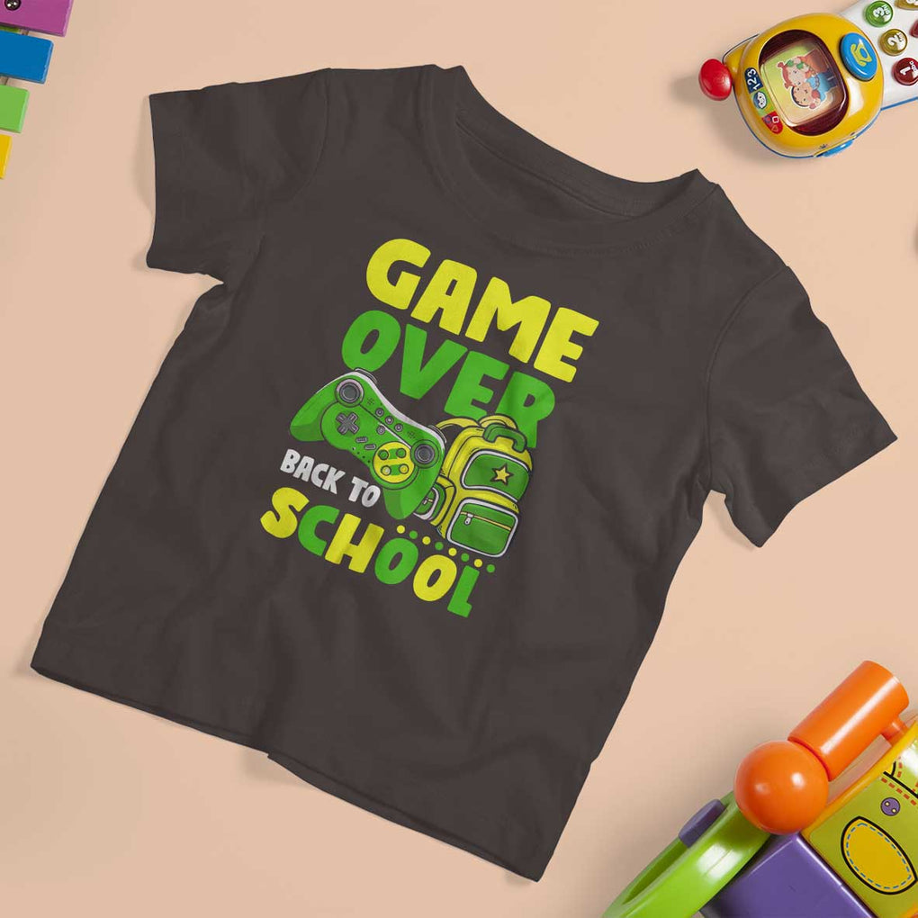 Funny Game Over Back To School T Shirt For Kid TS09 Dark Chocolate Print Your Wear