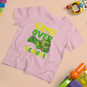 Funny Game Over Back To School T Shirt For Kid TS09 Light Pink Print Your Wear