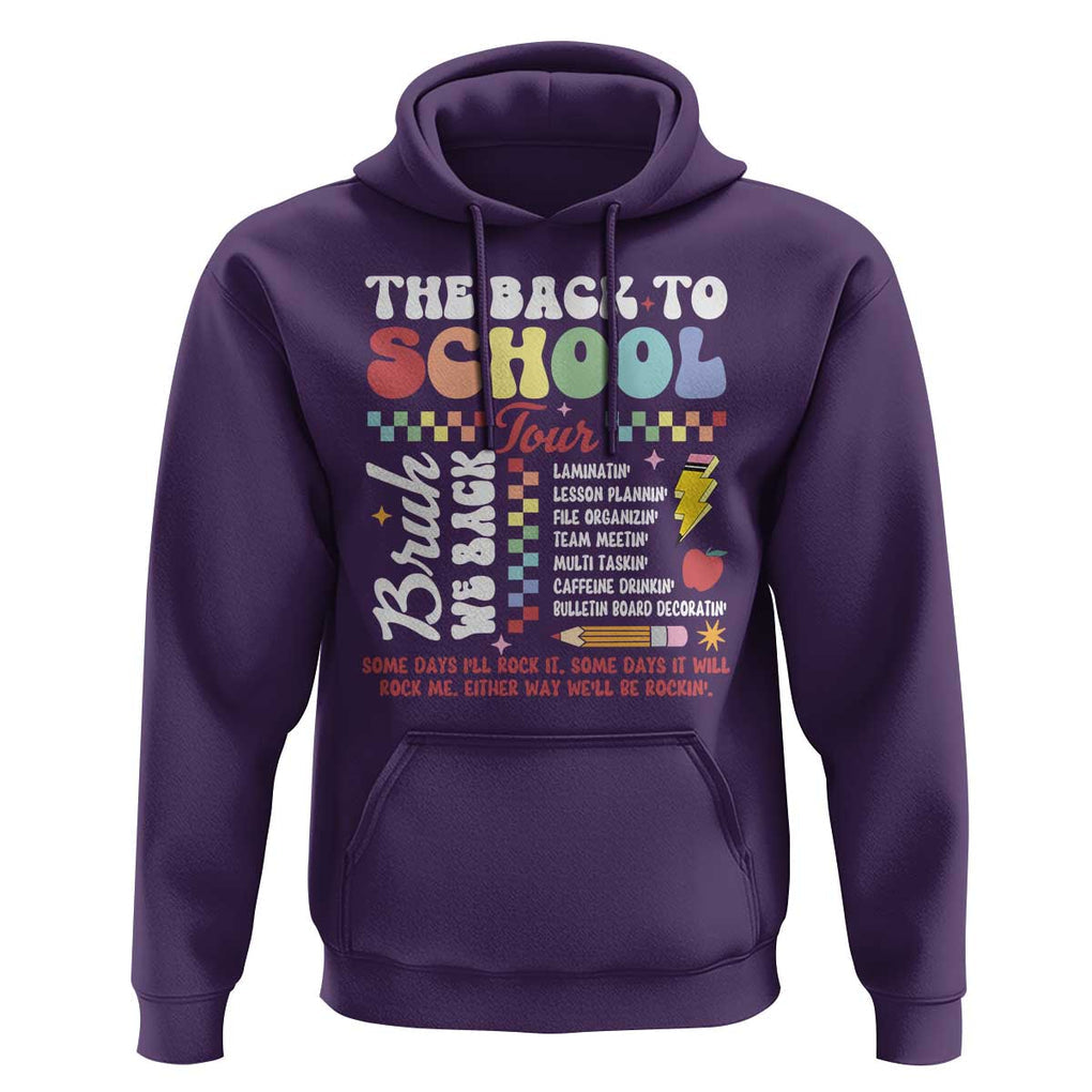 Funny The Back To School Tour Hoodie TS09 Purple Print Your Wear