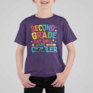 Funny Second Grade T Shirt For Kid Just Got A Lot Cooler TS09 Purple Print Your Wear