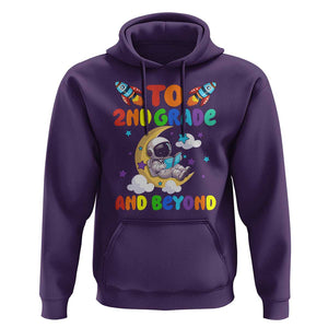 Funny 2nd Grade Outer Space Hoodie To Second Grade And Beyond Astronaut TS09 Purple Print Your Wear