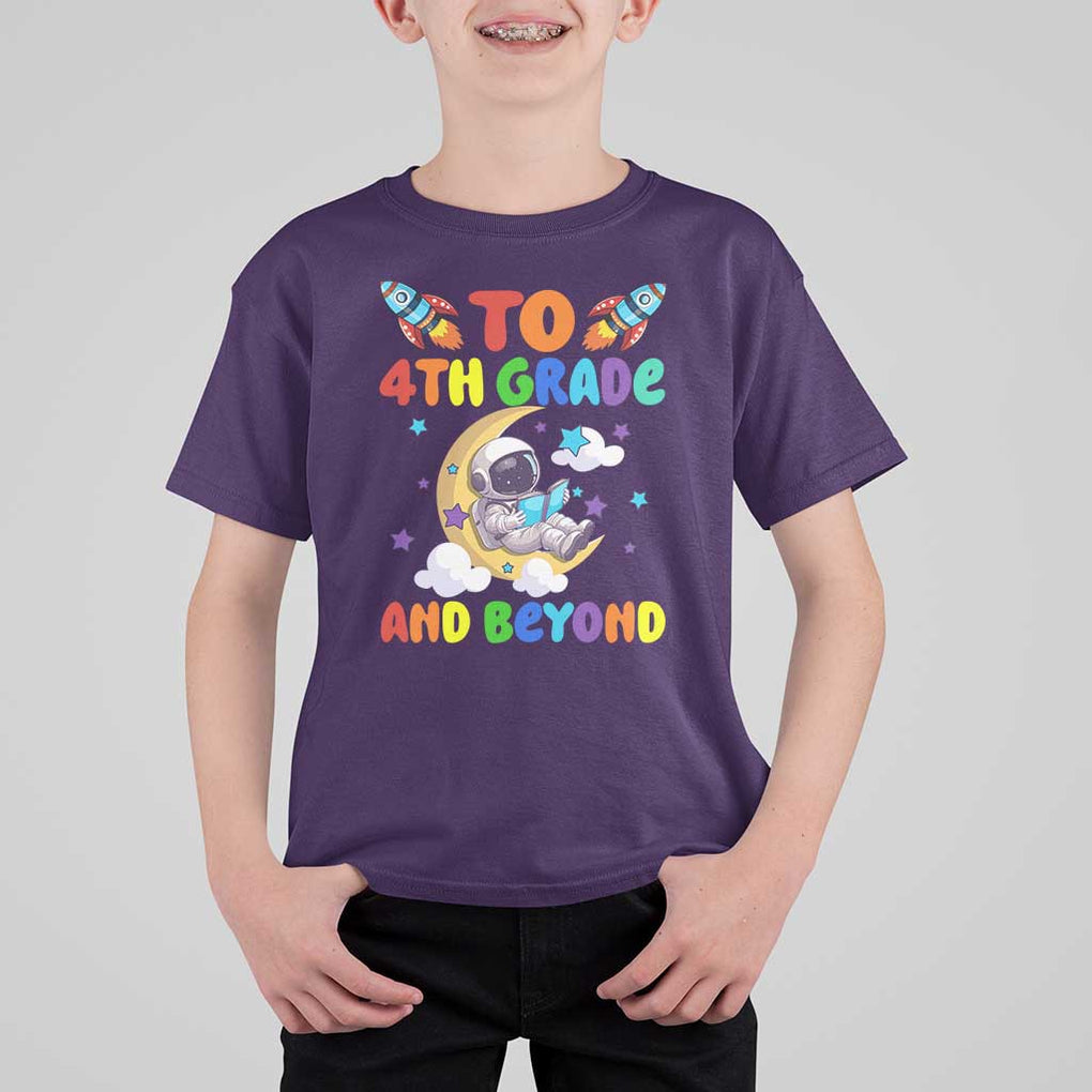 Funny 4th Grade Outer Space T Shirt For Kid To Fourth Grade And Beyond Astronaut TS09 Purple Print Your Wear