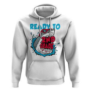 Funny Shark Ready To Attack 2nd Grade Hoodie TS09 White Print Your Wear