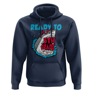Funny Shark Ready To Attack 5th Grade Hoodie TS09 Navy Print Your Wear