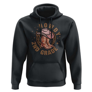 Funny Howdy 2nd Grade Cowboy Hoodie TS09 Black Print Your Wear